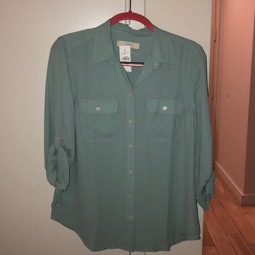 NWT Aqua Loft Blouse - M